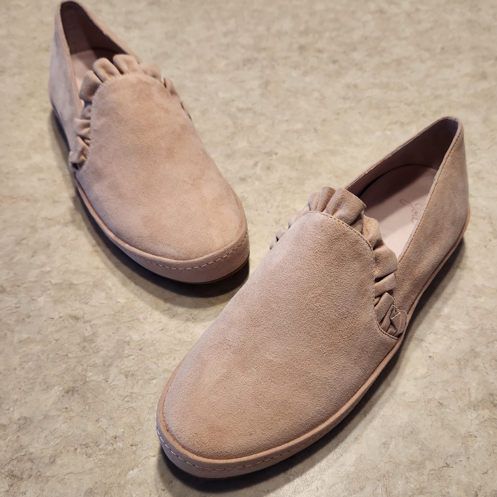 Joie Pink Suede Slip-on Sneakers